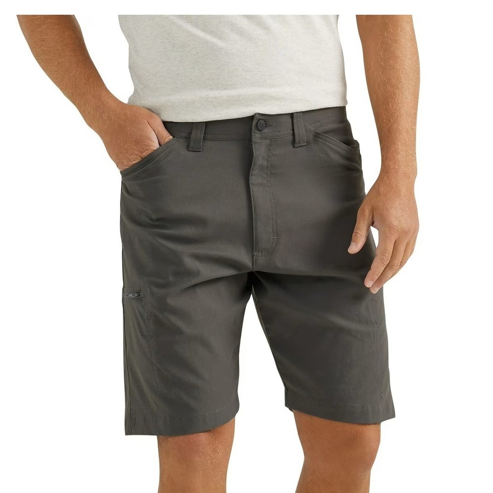 WRANGLER Outdoor Performance All Terrain Zip Cargo Shorts Sz 48 Smoke Gray NWT